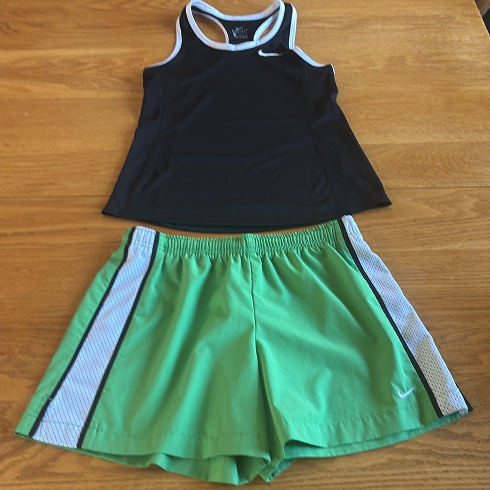Nike Kids Shorts Set - Black, Gray, Green - Picture 7 of 7